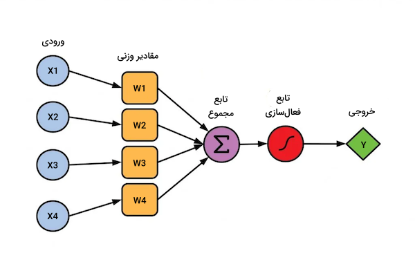 ساختار شبکه عصبی پرسپترون