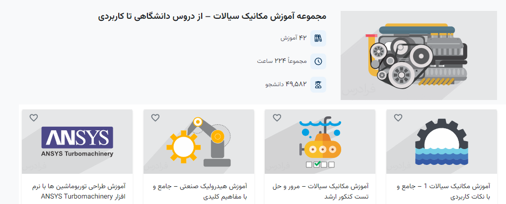 فیلم‌های آموزش مکانیک سیالات فرادرس