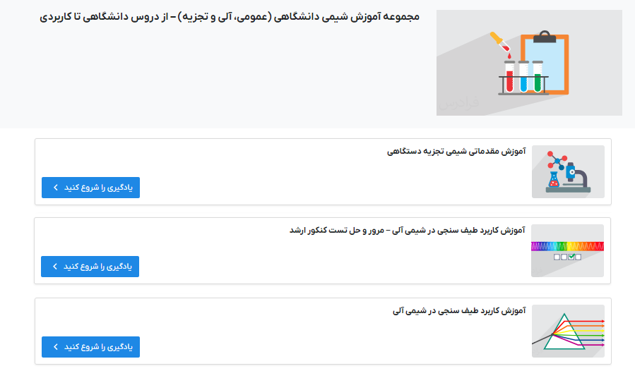 مجموعه آموزش شیمی دانشگاهی