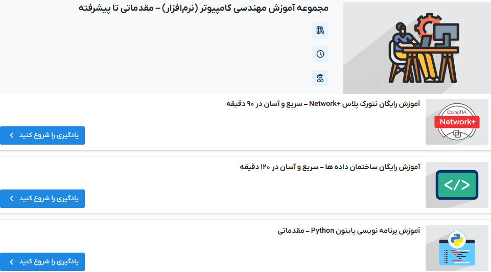 مجموعه آموزش مهندسی کامپیوتر (نرم‌افزار) – مقدماتی تا پیشرفته