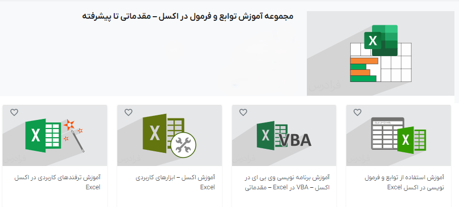 مجموعه آموزش توابع در فرادرس-معدل گیری در اکسل