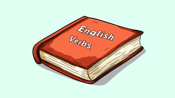 تصویر کتاب انگلیسی که روی آن نوشته شده English Verbs