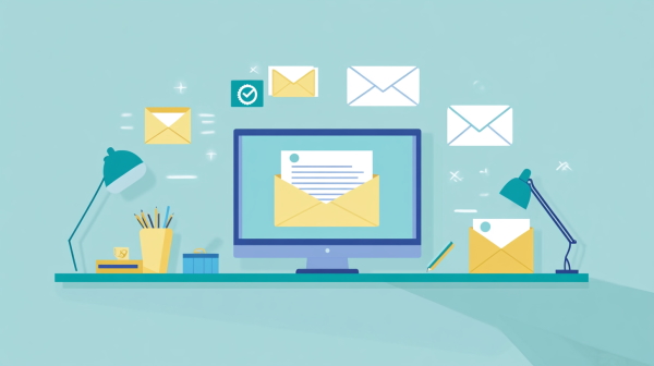 نوشتن متن و نامه در کامپیوتر تصویر مینیمال