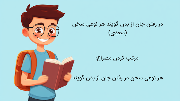 جابجایی اجزای جمله در شعر