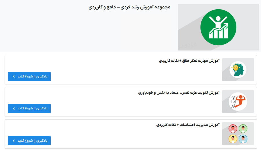 مجموعه آموزش رشد فردی فرادرس
