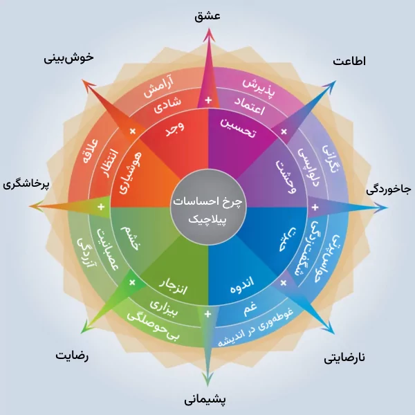 نمونه‌ای از چرخ احساسات