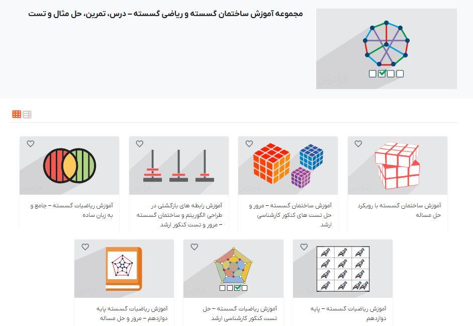 تصویری از مجموعه آموزش ساختمان گسسته و ریاضی گسسته – درس، تمرین، حل مثال و تست در فرادرس