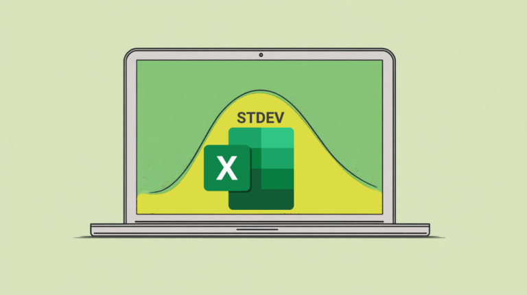 فانکشن STDEV در اکسل – کاربرد و آموزش استفاده از تابع