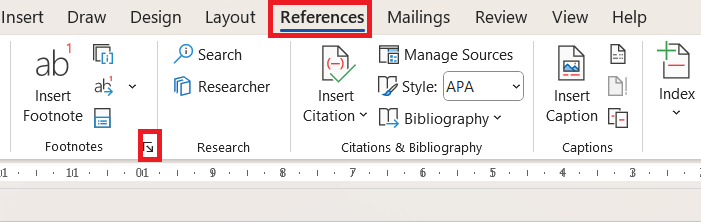 بخش رفرنس در پاورقی-footnote