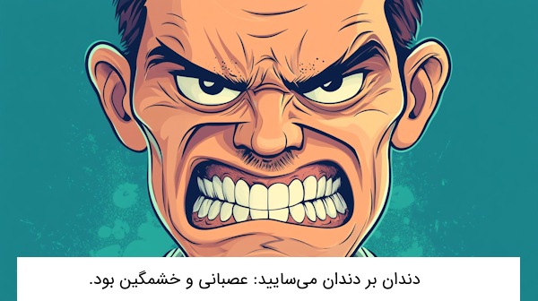 معنی دندان ساییدن