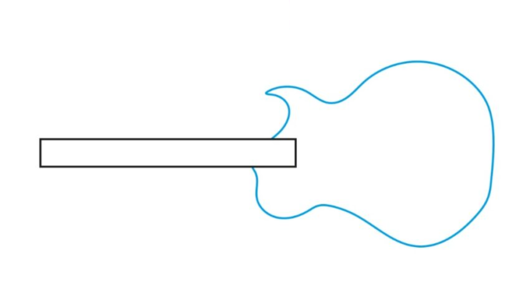 رسم بدنه اصلی گیتار