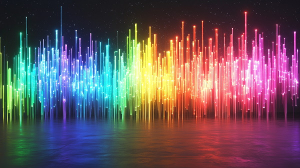 نمودار رنگی و نورانی - رشد توابع در ساختمان داده