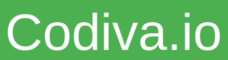 وبسایت Codiva.io در پس زمینه سبز رنگ