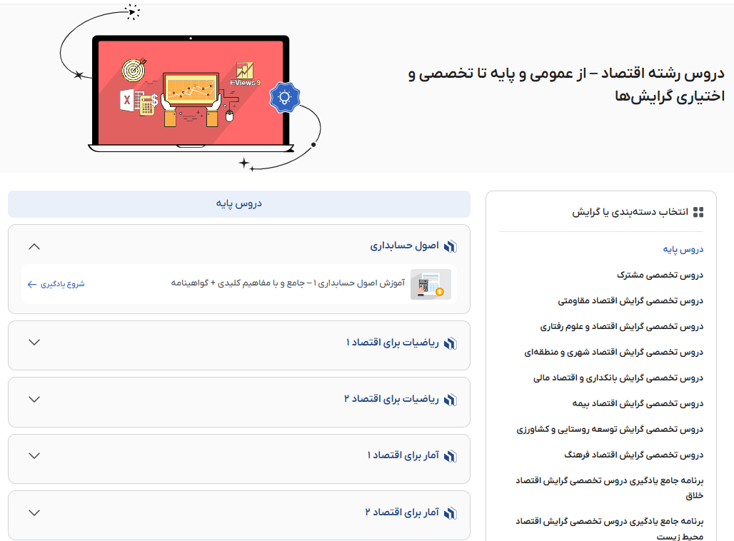 تصویر فیلم آموزش دروس اقتصاد در فرادرس