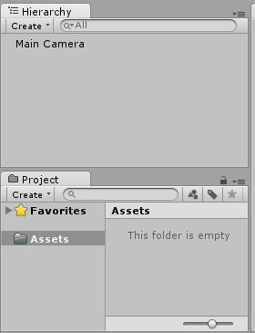 پنجره‌های Hierarchy و Inspector