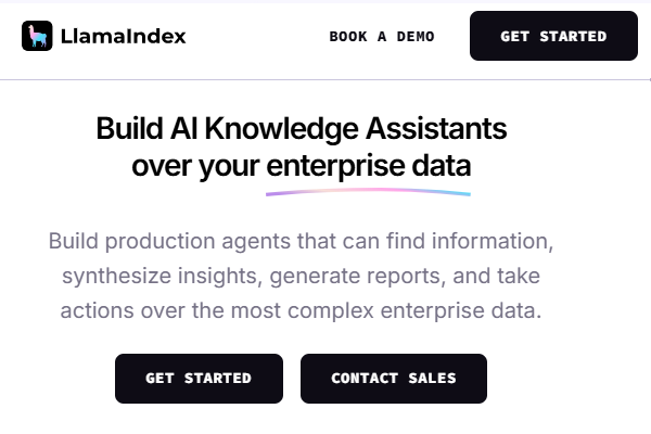 وب‌سایت LlamaIndex