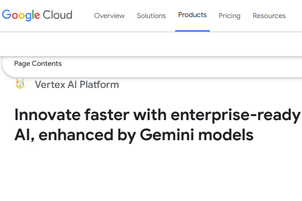 وب‌سایت Vertex AI