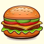 همبرگر به عربی - خوراکی ها به عربی