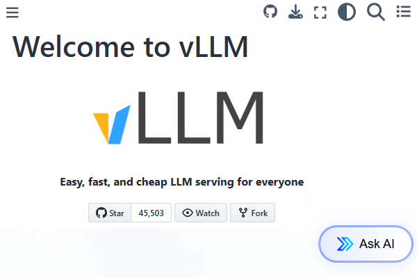 وب‌سایت vLLM
