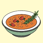 خوراک عدس به عربی