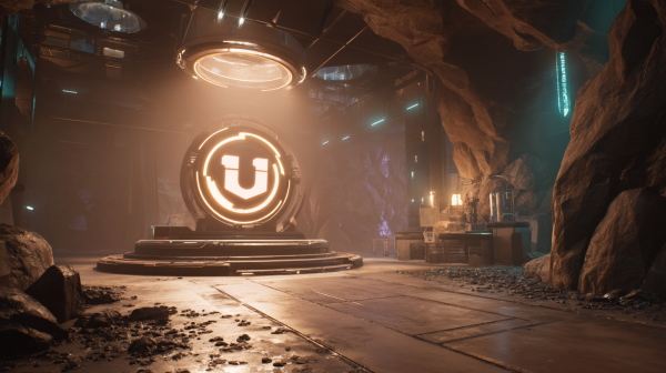 اتاق شبیه‌سازی دیجیتال با دنیای بازی فعال‌شده