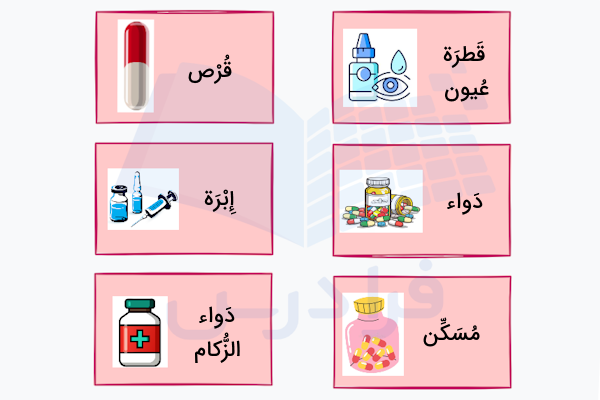 انواع دارو به عربی