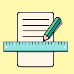 خط کش به عربی