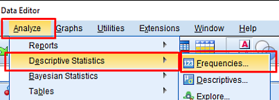 بخش‌های مختلف منوی آنالیز یا analyze در SPSS