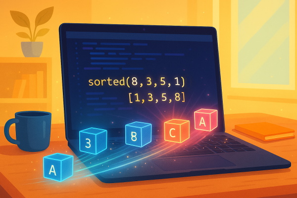 رفتار تابع پایتون برای مرتب‌سازی داده‌ها 