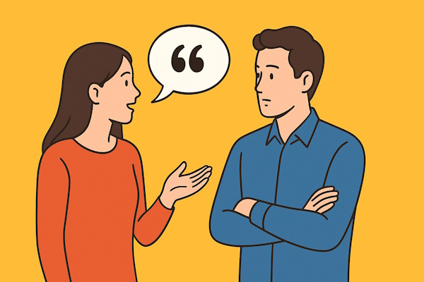  دو همکار در حال نقل‌قول