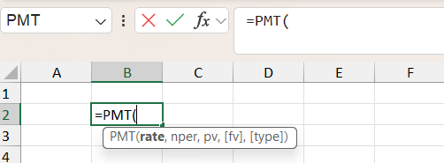 نحوه فرمولنویسی تابع PMT-محاسبه قسط وام در اکسل