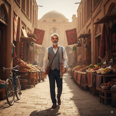 تصویر یک مرد ایرانی با Nano Banana