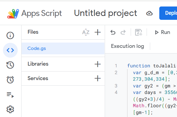 بخش appscript گوگل شیت-date-change