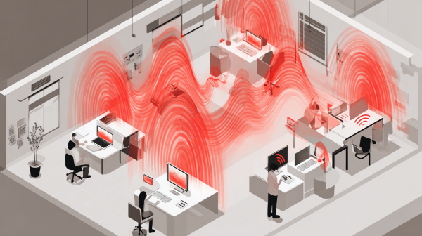 اتاقی که در آن دستگاه‌ها با امواج مادون قرمز با همدیگر در ارتباط هستند.