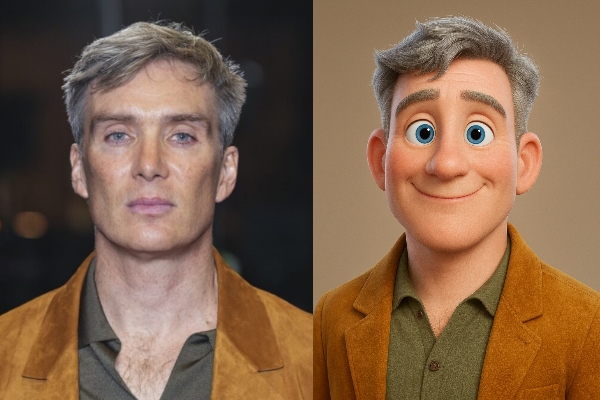 پرتره و عکس پیکسار کیلیان مورفی - پرامپت چت جی پی تی برای عکس