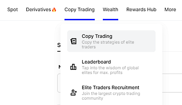 کپی ترید در صرافی بینگ ایکس