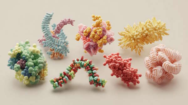 تصویرسازی از انواع پروتئین ها