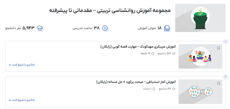 روانشناسی تربیتی در فرادرس