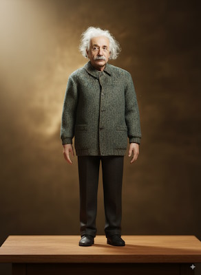 فیگور سه بعدی اینشتین Nano Banana