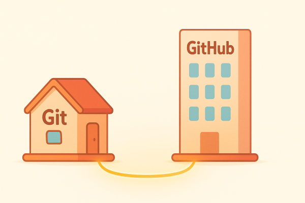 اتصال بین گیت و گیت‌هاب از منزل تا شرکت