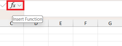 بخش ورود تابع در کاربرگ-محاسبه قسط وام