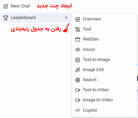 گزینه های منوی تنظیمات در ال ام آرنا چیست