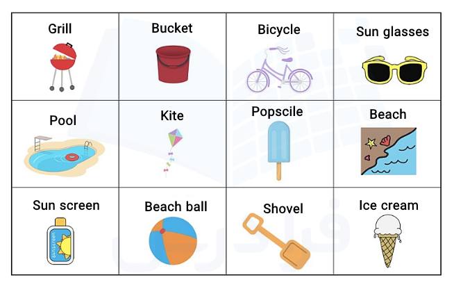 لغات مرتبط با Summer