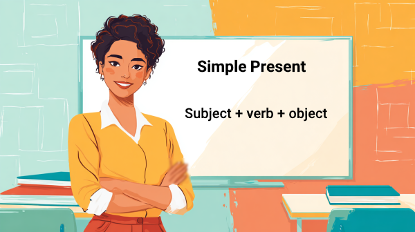 معلم زبان انگلیسی در کلاس درس