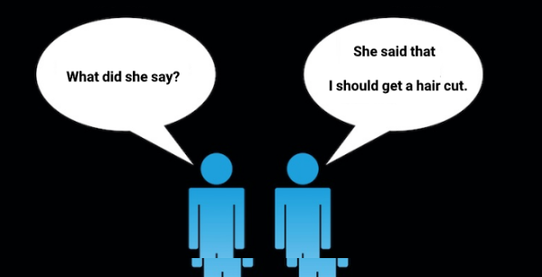 دو شخصیت در حال صحبت کردن به انگلیسی