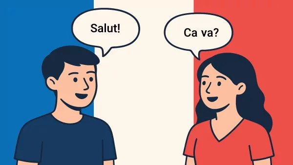 دو فرانسوی در حال عامیانه حرف زدن