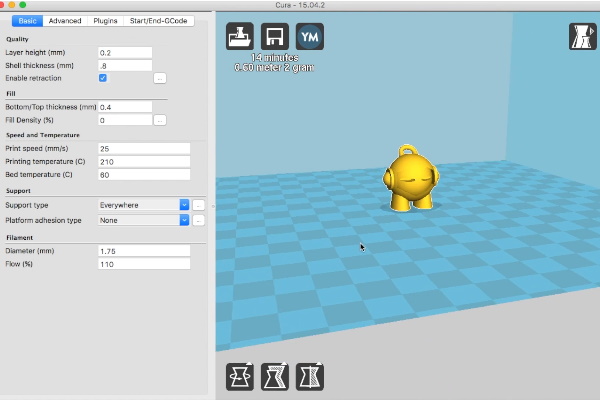 تنظیمات مربوط به آماده‌سازی فایل فایل «STL.» در نرم‌افزار اسلایسر