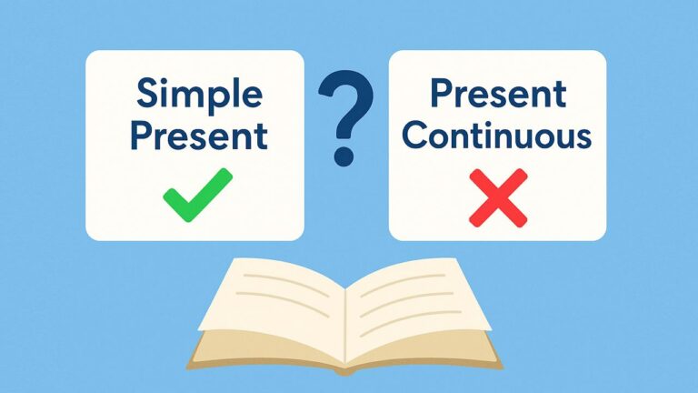 نمونه سوال حال ساده و حال استمراری در انگلیسی + مثال، تمرین و جواب