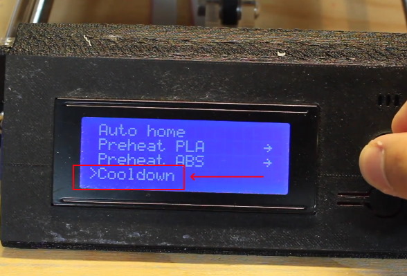 انجام تنظیمات مربوط به خنک‌سازی پرینتر سه بعدی قبل از خاموش کردن و بعد از اتمام کار