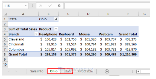 کاربرگهای جداگانه برای گزارشگیری-excel-report